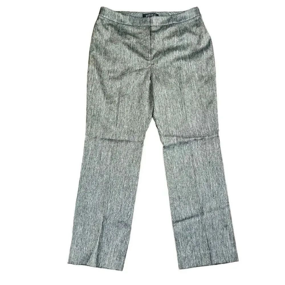 Kasper Women’s Gray Dress Pants Side Zip 10P